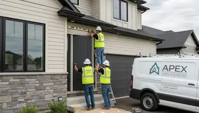 Professional door installation with durable vinyl siding in Fort Collins, CO
