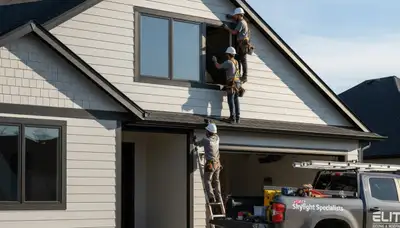 Skylight installation on vinyl siding home in Fort Collins, CO by Next Level Exteriors experts