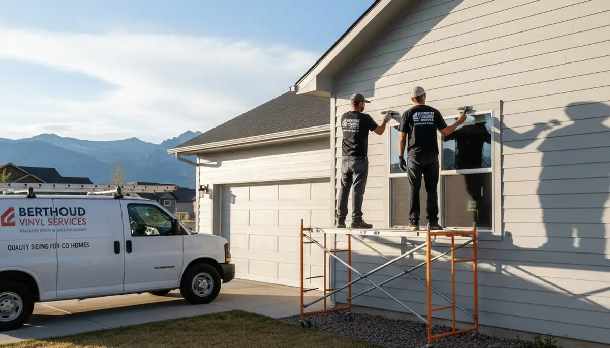 Professional vinyl siding contractors in Fort Collins CO installing durable home exterior panels