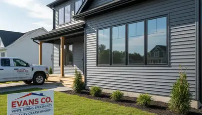 Vinyl siding installation on home exterior in Fort Collins, CO by local siding repair experts
