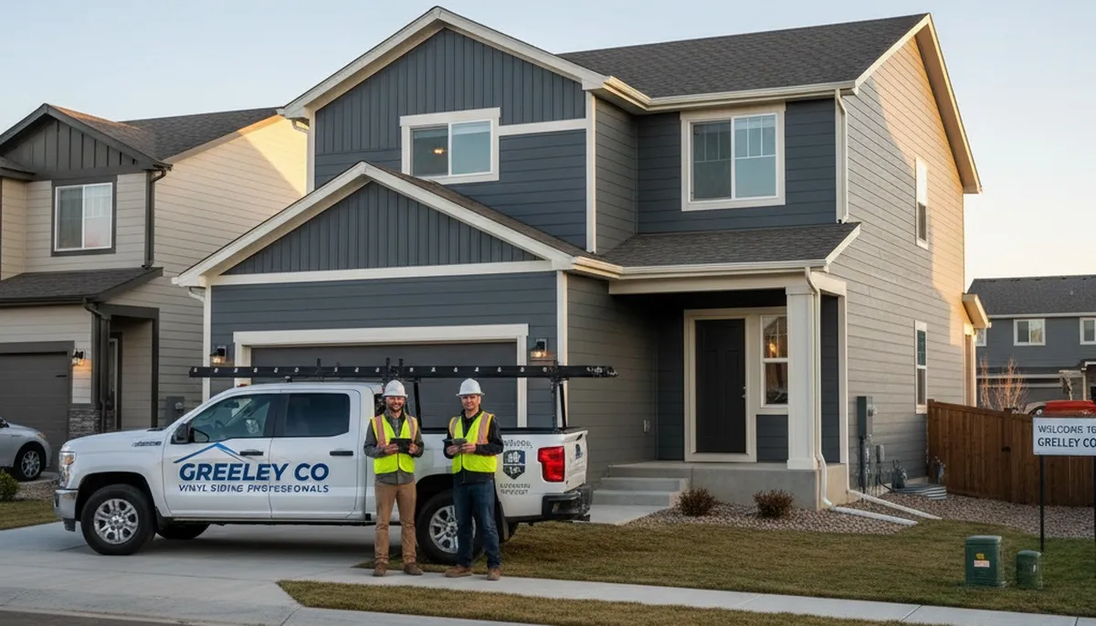 Vinyl siding installation and repair on home exterior in Fort Collins, CO