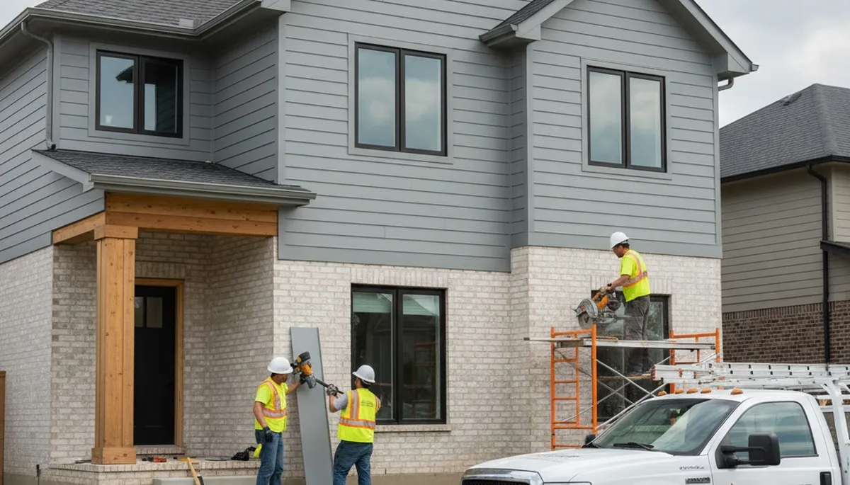 Professional vinyl siding installation on home exterior in Fort Collins, CO