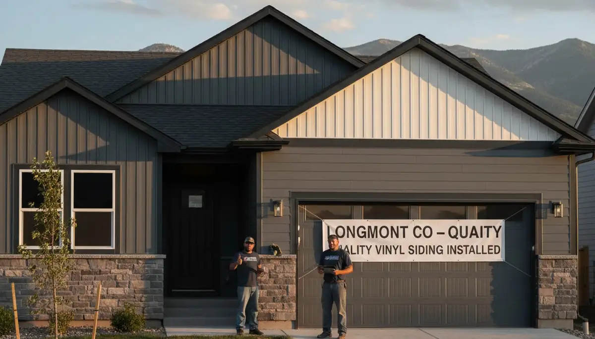 Professional vinyl siding installation in Fort Collins CO on residential home exterior