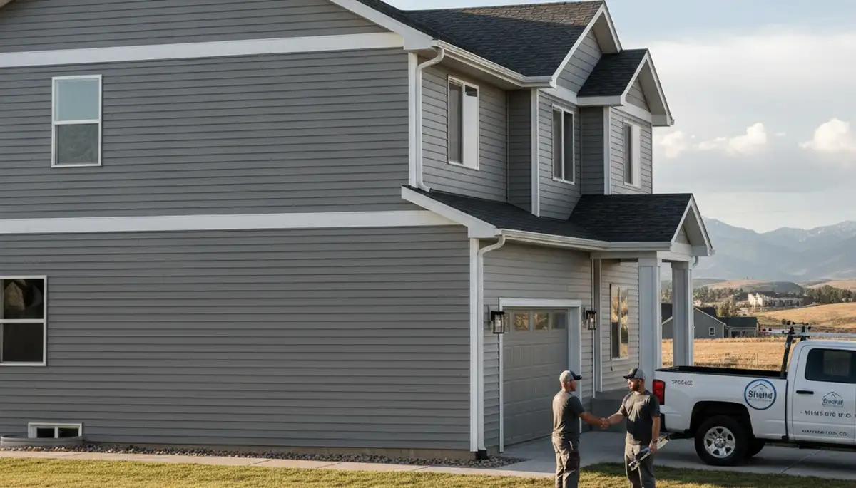 Professional vinyl siding installation on a Fort Collins CO home exterior
